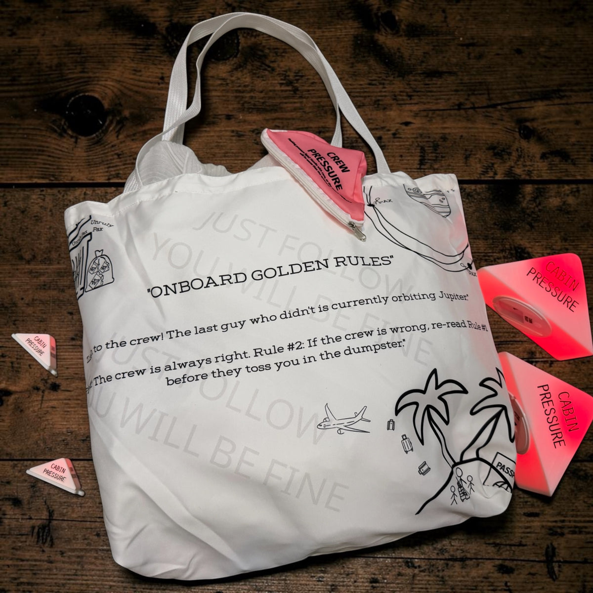 Crew pressure shopping bag