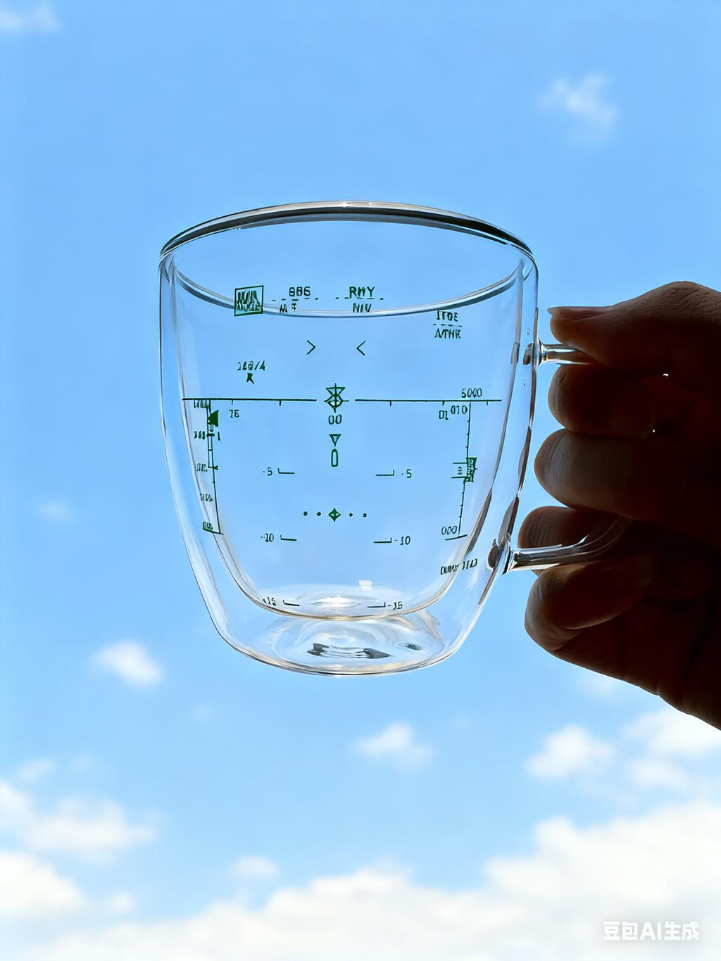 (HUD Cup with Coaster) HUD雙層玻璃杯（連杯墊）