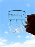 (HUD Cup with Coaster) HUD雙層玻璃杯（連杯墊）