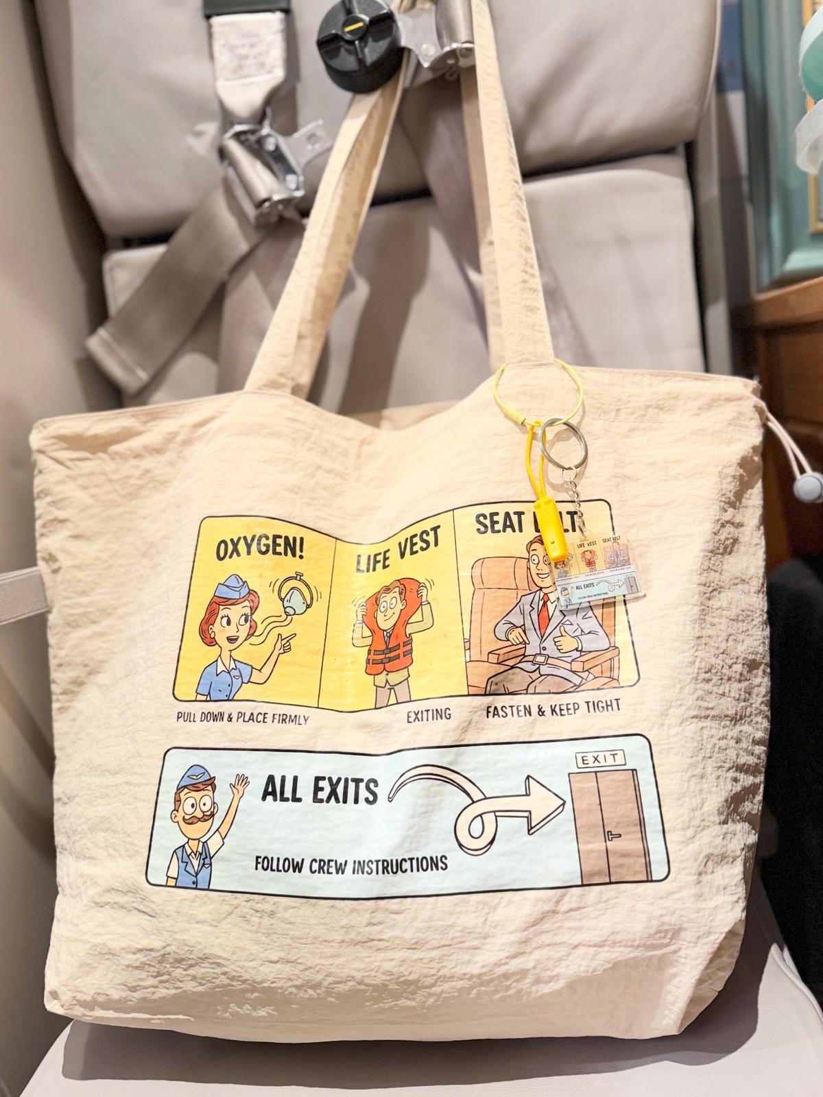 Cabin Ready Safety Card Shoulder Bag(with Mirror & Whistle)安全指示卡側孭袋