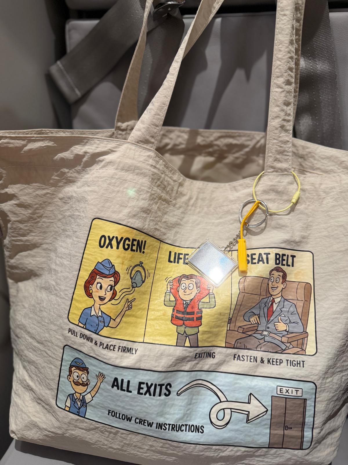 Cabin Ready Safety Card Shoulder Bag(with Mirror & Whistle)安全指示卡側孭袋