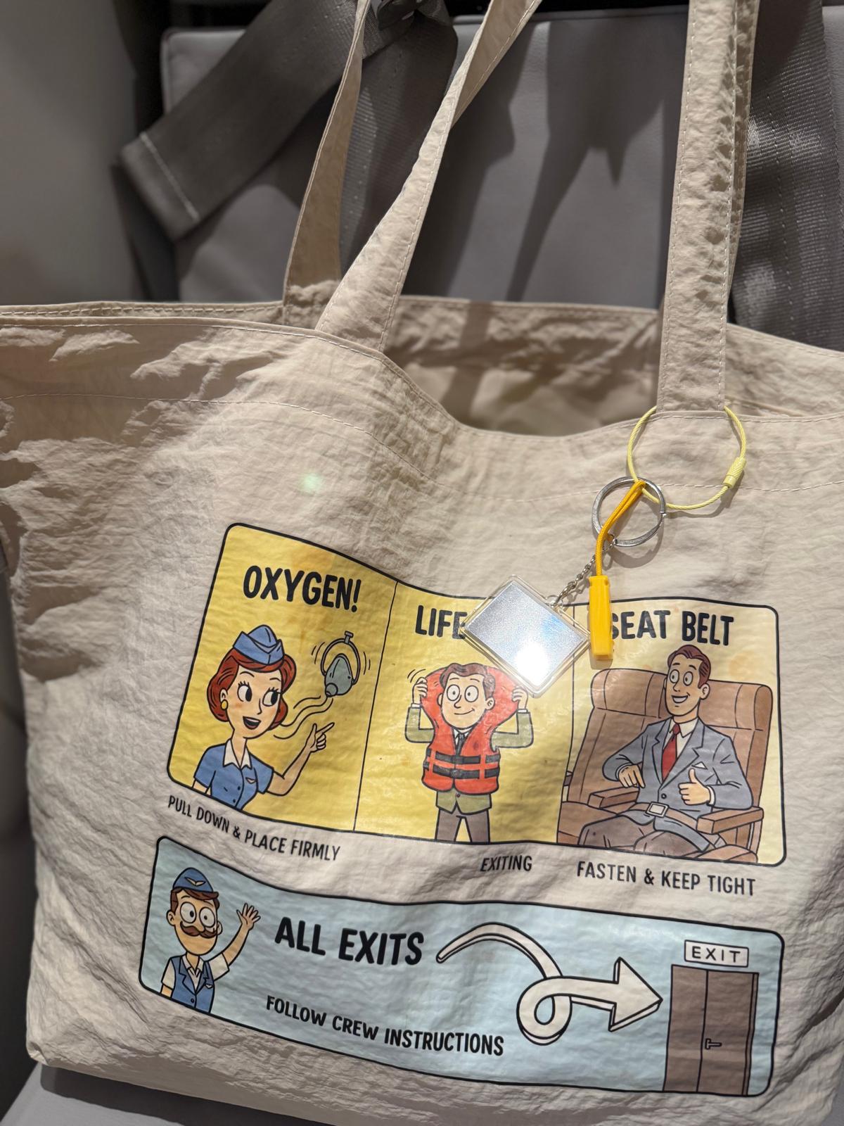 Cabin Ready Safety Card Shoulder Bag(with Mirror & Whistle)安全指示卡側孭袋