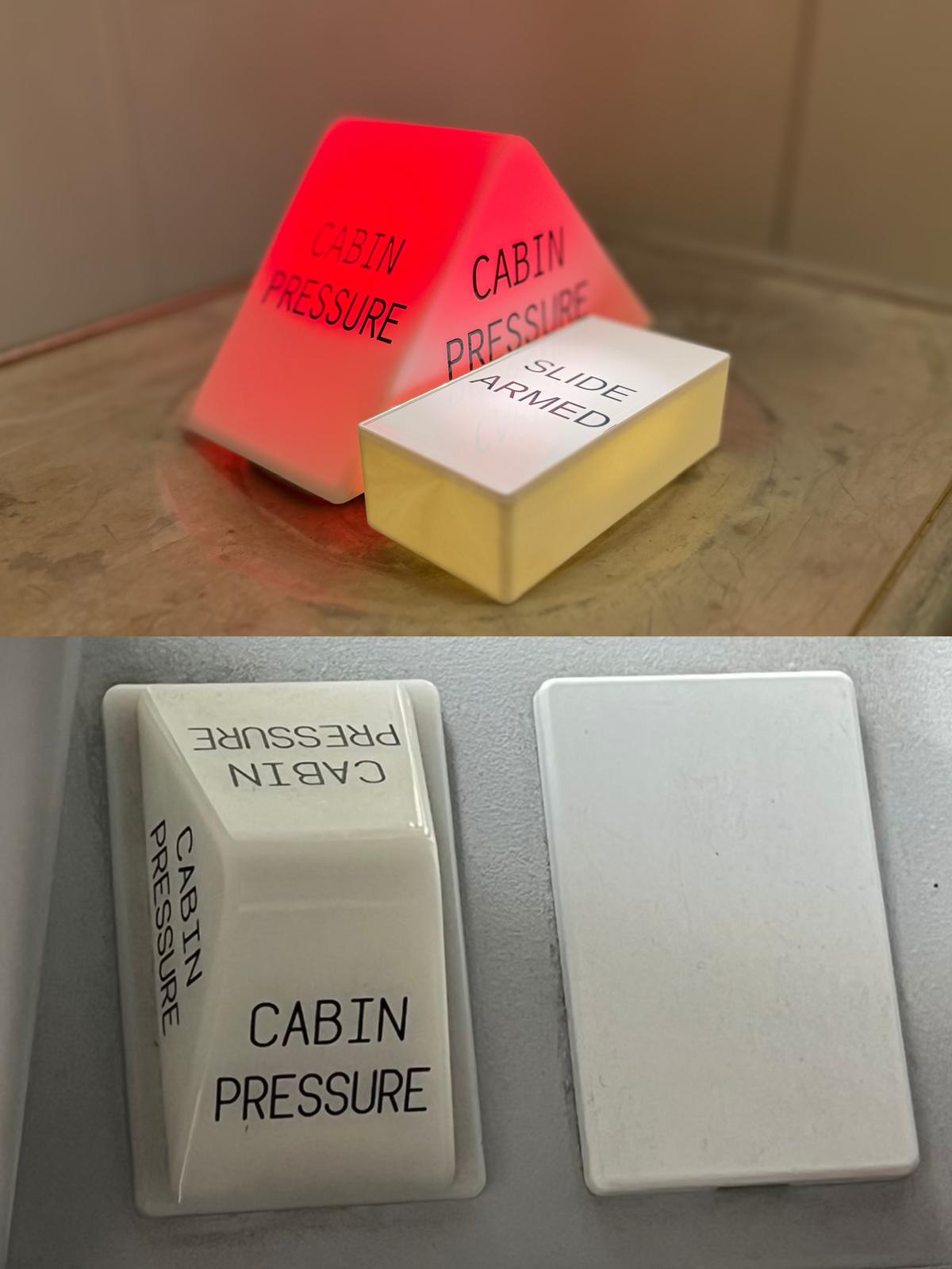 (Large Cabin Pressure Indicator 5 lighting mode) 客艙壓力指示器  五色拍拍燈