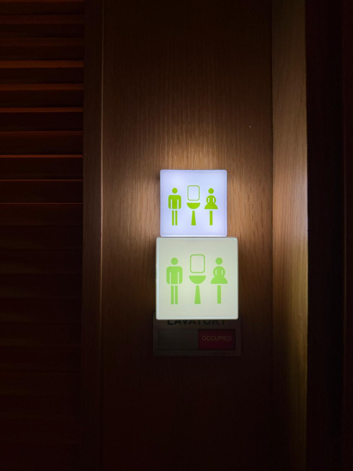 (The "Mini A350 Lavatory Sign Light)迷你版 A350 洗手間指示燈 (Type-C 充電款)