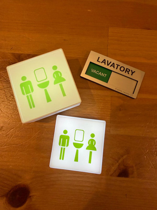 (The "Mini A350 Lavatory Sign Light)迷你版 A350 洗手間指示燈 (Type-C 充電款)
