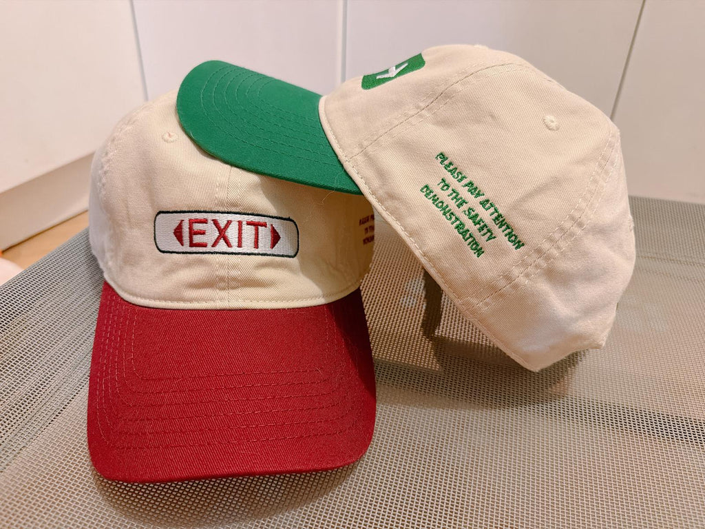 緊急出口 刺繡棒球帽Emergency Exit Embroidered Cap