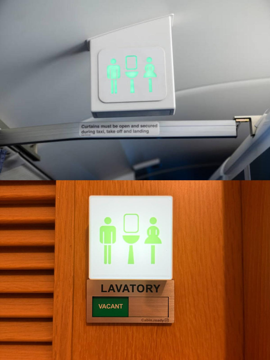 A350 LAVATORY SIGN 洗手間指示燈Airbus lavatory sign