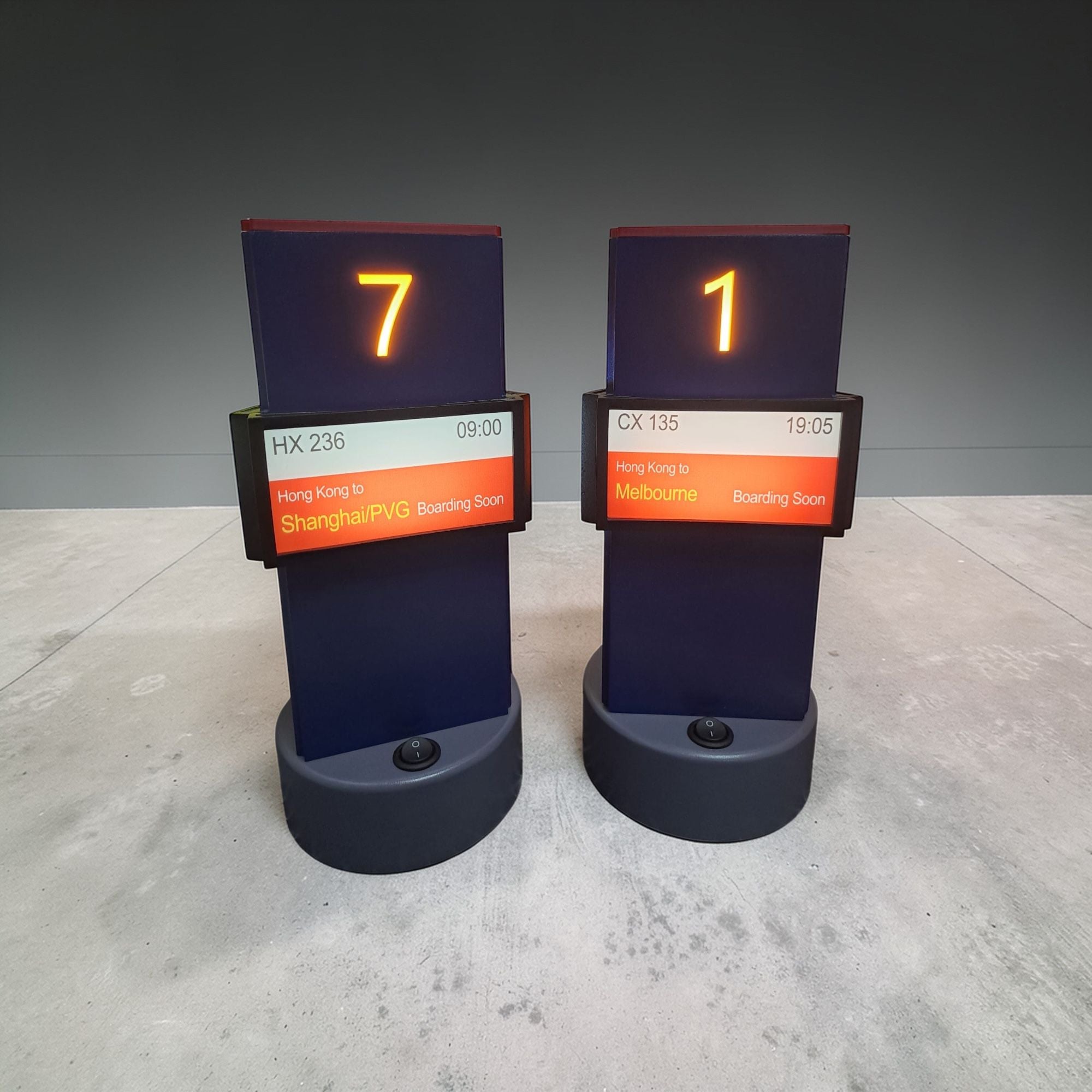 Boarding Gate number (Personalized)機場登機閘口氣氛燈（訂制閘口號碼款）
