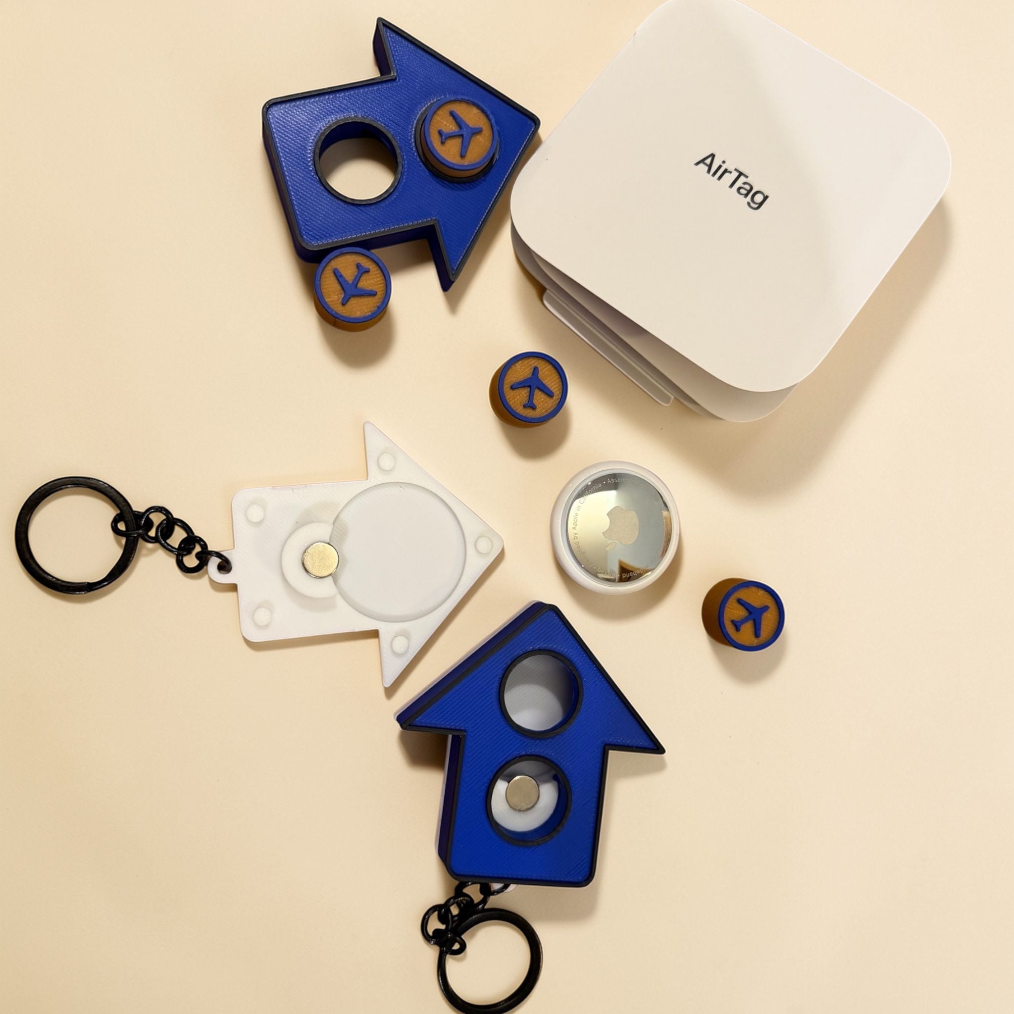 AirTag 飛行棋鎖匙扣（Aeroplane Chess Keychain）