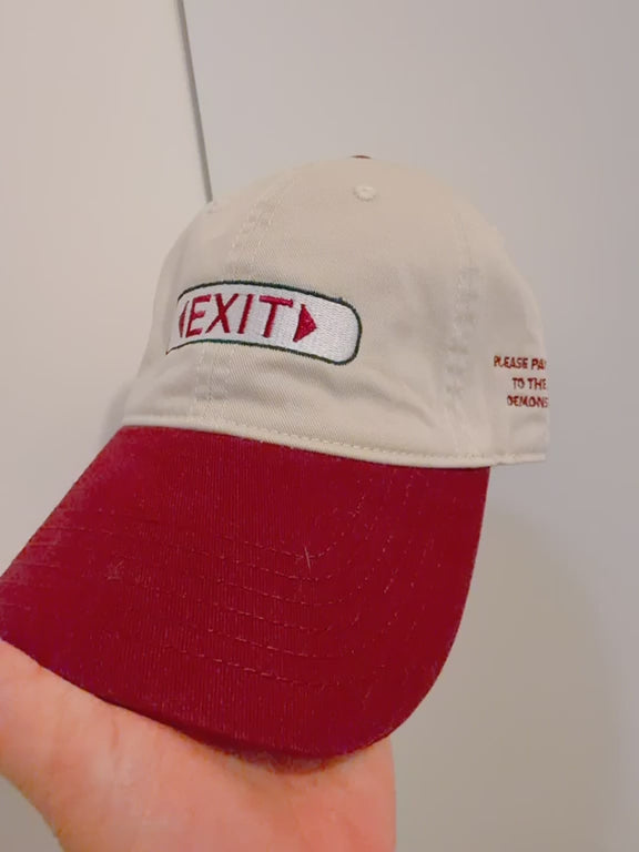 緊急出口 刺繡棒球帽Emergency Exit Embroidered Cap
