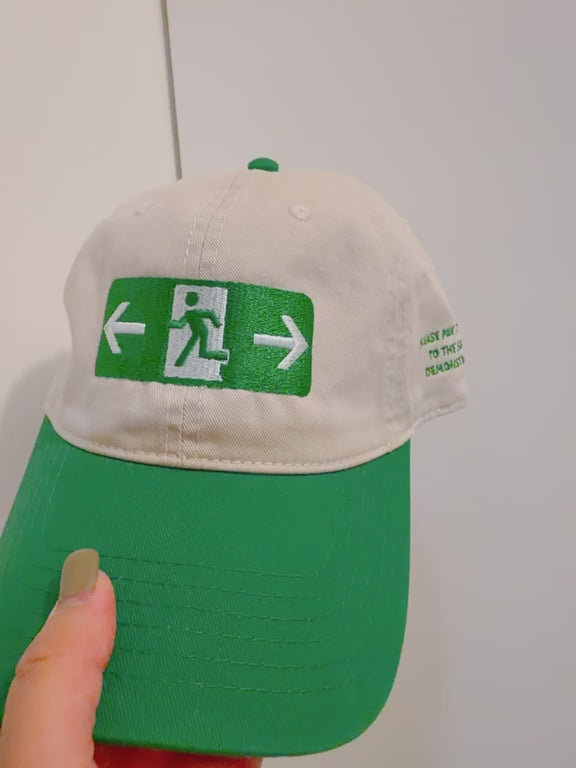 緊急出口 刺繡棒球帽Emergency Exit Embroidered Cap